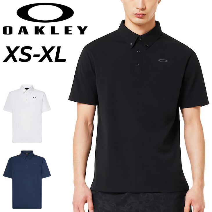 Oakley - 黎＊ブロフ必読 OAKLEY オークリー  半袖ポロシャツ ホワイト XL オークリー（OAKLEY）（メンズ）ゴルフウェア 吸汗速乾 O-SYNC