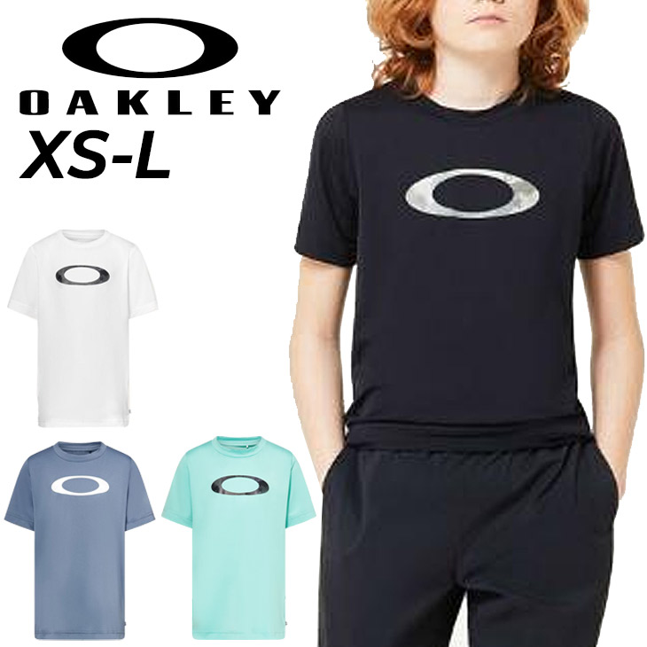 OAKLEY スウェット 希少Sサイズ‼️ OAKLEY オークリー キッズ 半袖 スウェットパーカー YTR QD