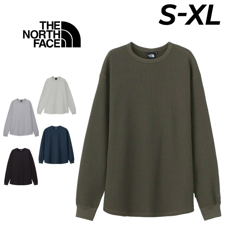 送料無料 ザ・ノース・フェイス 長袖 Tシャツ メンズ レディース THE NORTH FACE L/Sワッフルクルー｜サーマルTシャツ クルーネック 長袖シャツ ユニセックス ロンT アウトドアウェア 無地 カットソー カジュアル シンプル 男女兼用 服 ブランド アパレル/NT62436