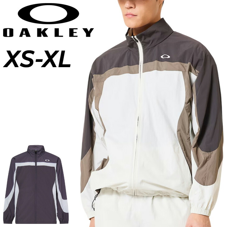 送料無料 オークリー トレーニングジャケット 長袖 メンズ ウィンドブレーカー OAKLEY ウインドジャケット 防風 はっ水 フルジップ アウター 男性 スポーツウェア 運動 ウインドブレーカー ブランド New Retro Wind Jacket 3.0 アパレル レトロ メンズウエア/FOA408782