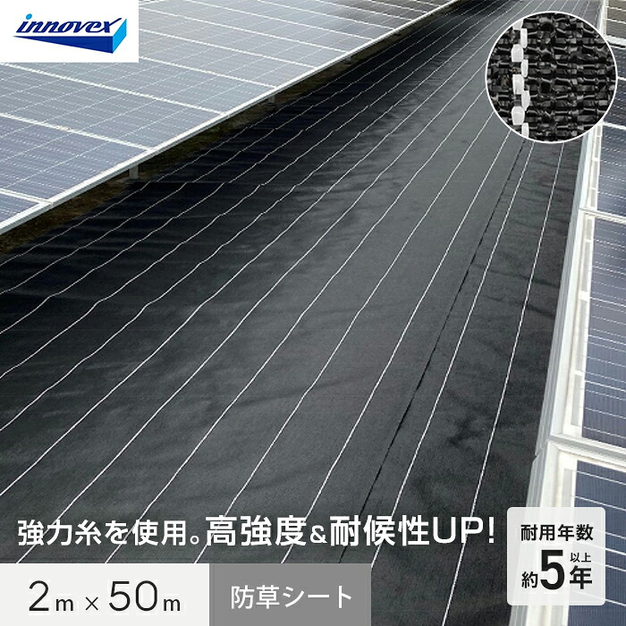 【防草シート】 イノベックス 防草シート ダイオグランドシート タフネス 1515HB 2m×50m __iv15hb-2-1p