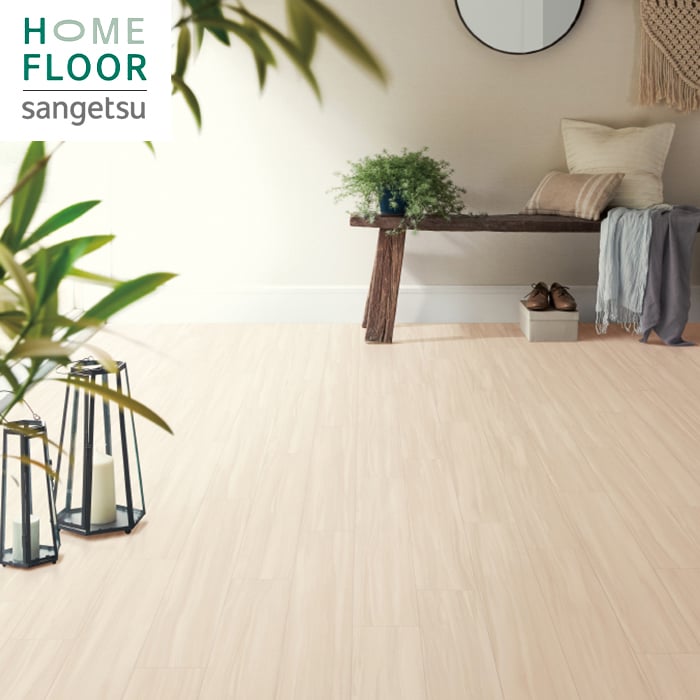 楽天市場】クッションフロアシート HM12073 抗菌 ホワイト木目