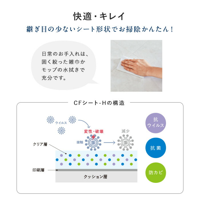 祝日 抗ウイルス 抗菌 防カビ住宅用のクッションフロア 東リ 住宅用クッションフロア 182cm巾 1.8mm厚 CF9584～CF9588  CF9585 CF9586 CF9587 CF9588 kg.scps.edu.hk