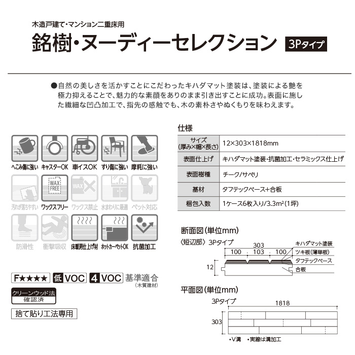フローリング榑 Eidai エイダイ 二字天然木 ヌーディーセレクション 3p比 キハダ絨毯塗布 チーク サペリ フロア暖房装置マッチ 1坪 Mnsd Tek 2 Mnsd Sap 2 Newbyresnursery Com