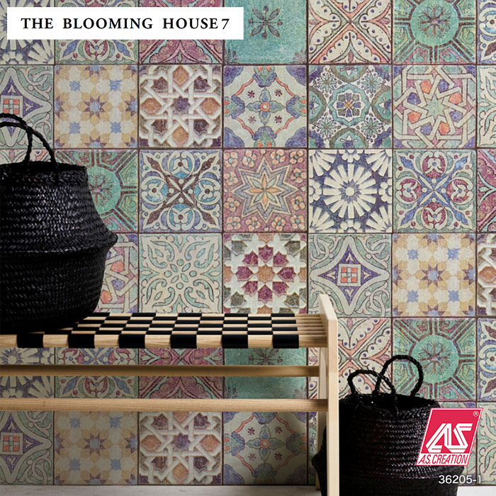 楽天市場 壁紙 のり無し 輸入壁紙 テシード The Blooming House7 365 1 53cm 10m 365 1 365 3 Tc リスタ