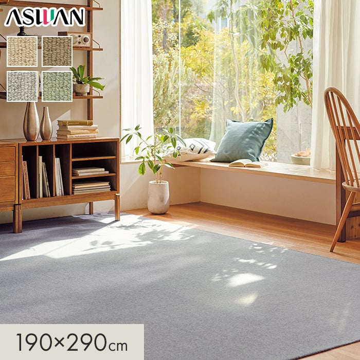【ラグカーペット】 カーペット アスワン ニューアスポーター 全厚7mm 190×290cm *NPT-05/NPT-35__cp1929-