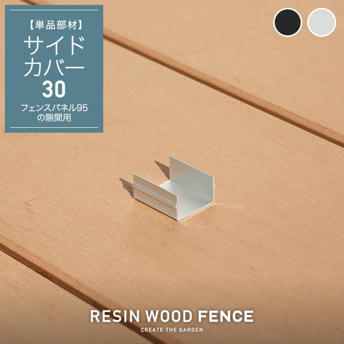 人工木フェンス RESTA RESIN WOOD FENCE パネルスペーサー SL BK__fc-t-sp- 2021人気No.1の