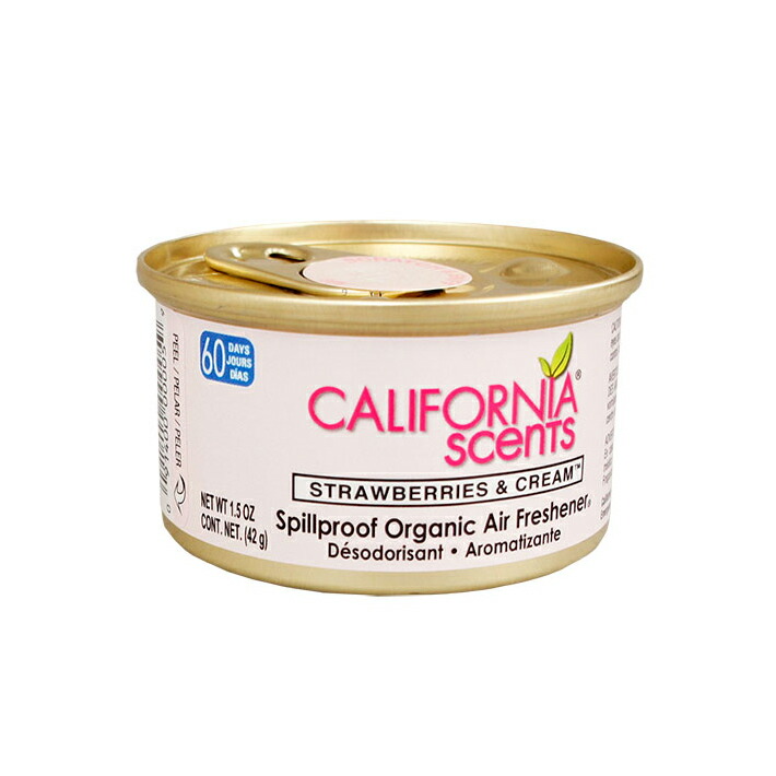 【楽天市場】芳香剤 カリフォルニアセンツ エアフレッシュナー ストロベリーアンドクリーム 缶 車 カーフレッシュナー クローゼット アメリカン
