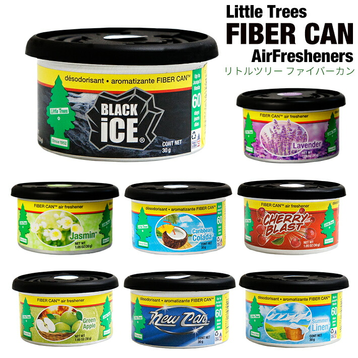 【楽天市場】【2個までメール便OK】 リトルツリー ファイバー カン エアフレッシュナー 【全8種】 缶 芳香剤 車 カーフレッシュナー 置き