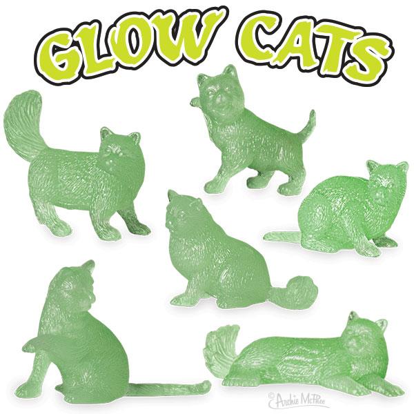 楽天市場 クーポン配布中 メール便ok Glow Cats 6種類set 蓄光 6個セット 小さい猫 ミニチュア おもちゃ 光る 小道具 趣味 ディスプレイ 光る猫のセット ポイント 05p03dec16 Foothill Gardens