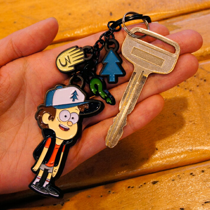 楽天市場 正規品 メール便ok 怪奇ゾーン グラビティフォールズ キーチェーン ディッパー メイベル Gravity Falls Key Chain Dipper Mabel キーホルダー Disney ディズニーチャンネル ディズニー アニメ Foothill Gardens