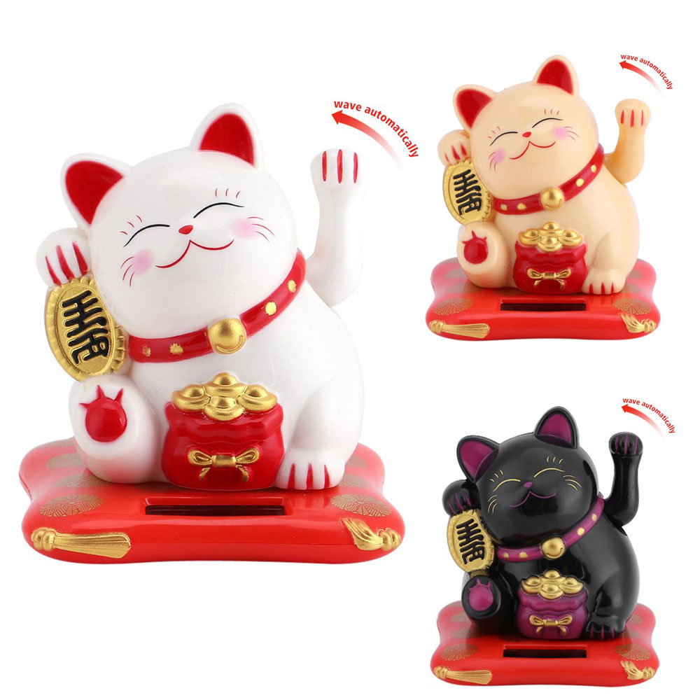 楽天市場】ソーラー 招き猫 金運 開運 小判 猫 Lucky cat 日本