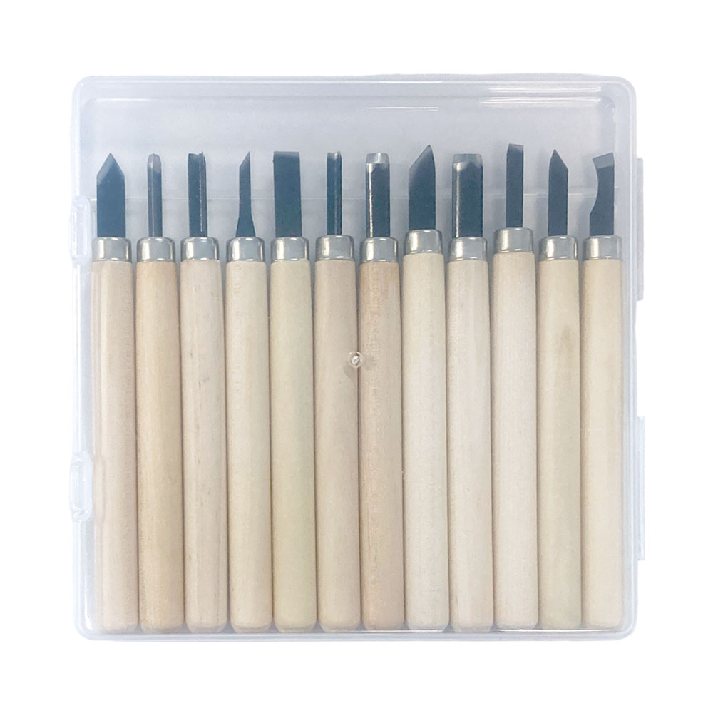 楽天市場】わらべ地蔵 ビギナーセット 道刃物工業 木彫 彫刻刀6本