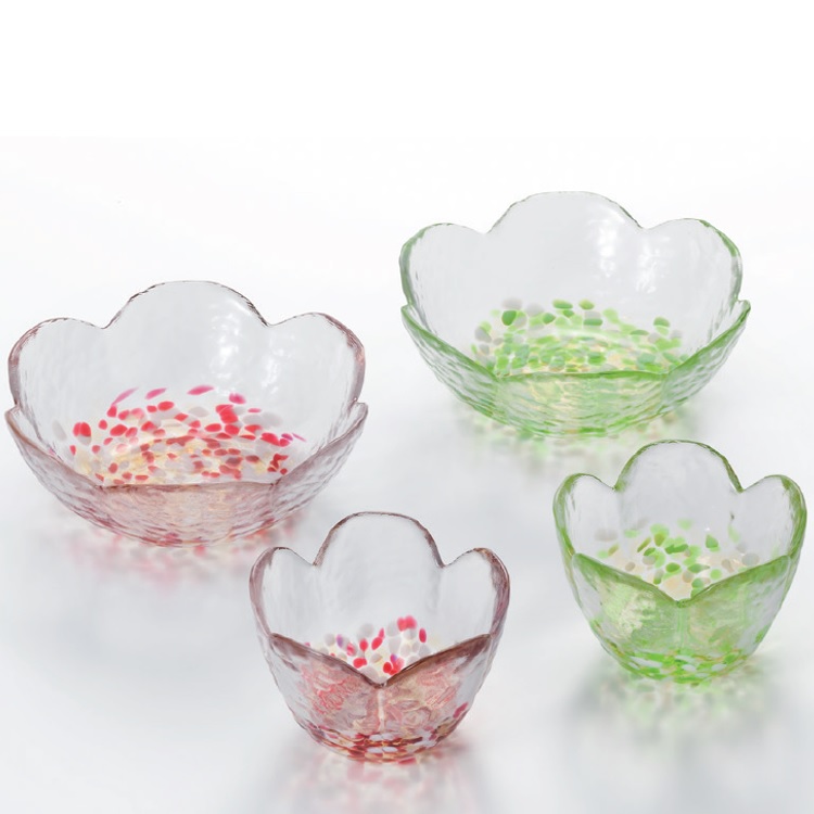 楽天市場】津軽びいどろ ガラス小鉢 ペアセット 径13.7×高4.8cm 津軽