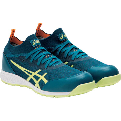 ASICS ウィンジョブ CP213 TS ディープシーティール×グローイエロー