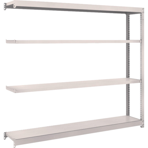 TRUSCO スチール写真仕合わせ M1.5型軽中量棚 1760×295×H1500 4段繋ぎ合わせる ネオ薄墨色
