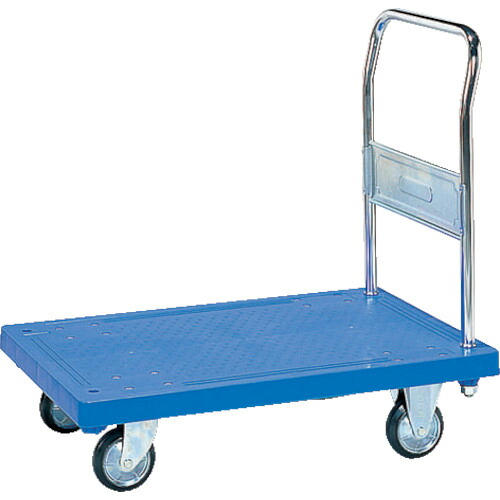 サンコー 樹脂製運搬車 805408 ハンドカーSM（固定ハンドルタイプ）ブルー