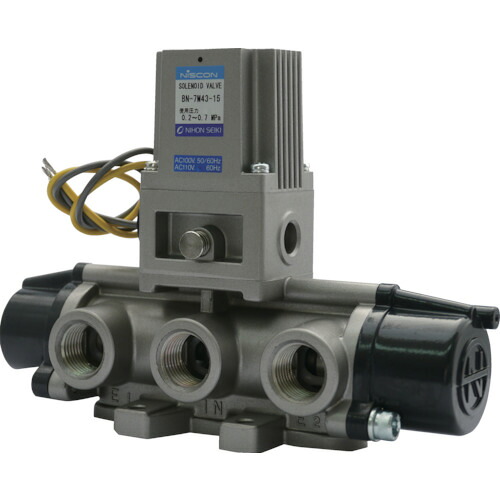 日本精器 4方向電磁弁15AAC100V7Mシリーズシングル｜和TOOL 和多屋