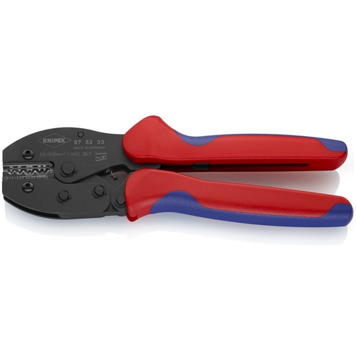 KNIPEX 圧着プライヤー プレシフォース 220粍 裸端子捩り、Butt繋ぎ用