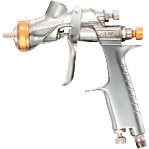 アネスト岩田 スプレーガン（重力式） KIWAMI4 センターカップ ノズル口径Φ1.3mm 塗料噴射量195ml