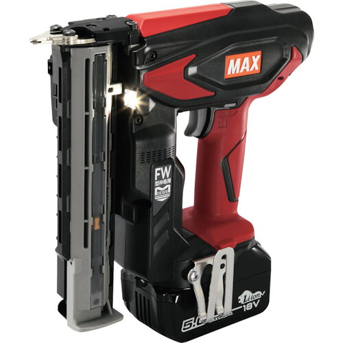 MAX 型枠用充電式フィニッシュネイラセット（5.0Ah）