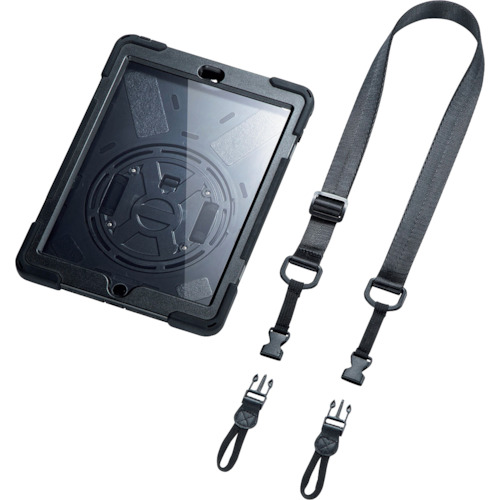 SANWA iPad 10.2インチ 前面保護フィルター付耐衝撃ケース