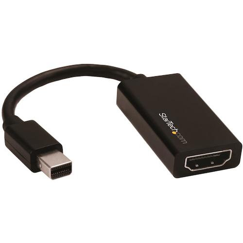 StarTech ディスプレイアダプター／mDP - HDMI／4K60Hz／アクティブ変換／BK