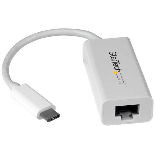 StarTech LANアダプター／USB-C／1x RJ45／10／100／1000 Mbps／ホワイト