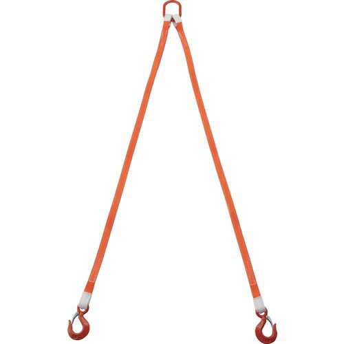 TRUSCO 2本吊ベルトスリングセット 25mm幅X1.5m 吊り角度60°時荷重0.86t（最大使用荷重1t）