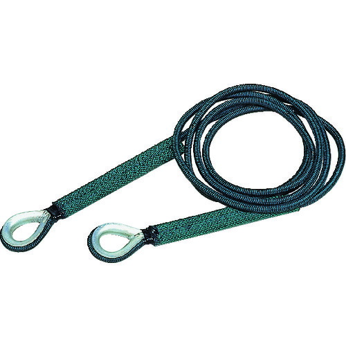 TRUSCO セフティパワーロープ 両端シンブル入 9mmX5m