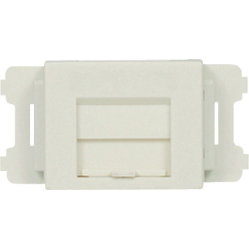 PANDUIT JIS一皿用シャッター付き添い人アダプター 白 （10個入）