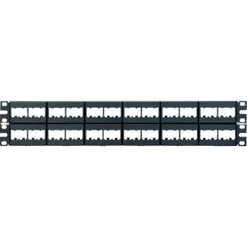 PANDUIT モジュラーパッチパネル枠 4ポートフェースプレートタイプ 48界面 2U CPP48WBLY
