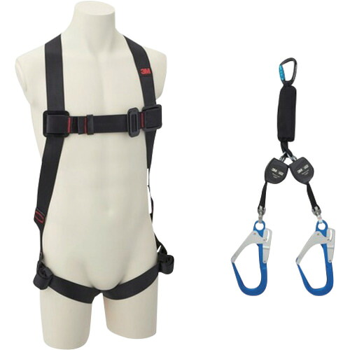 3M 【限定セット品】 プロテクタ フルハーネス M／Lサイズ・巻き取り式ツインランヤードセット｜和TOOL 和多屋