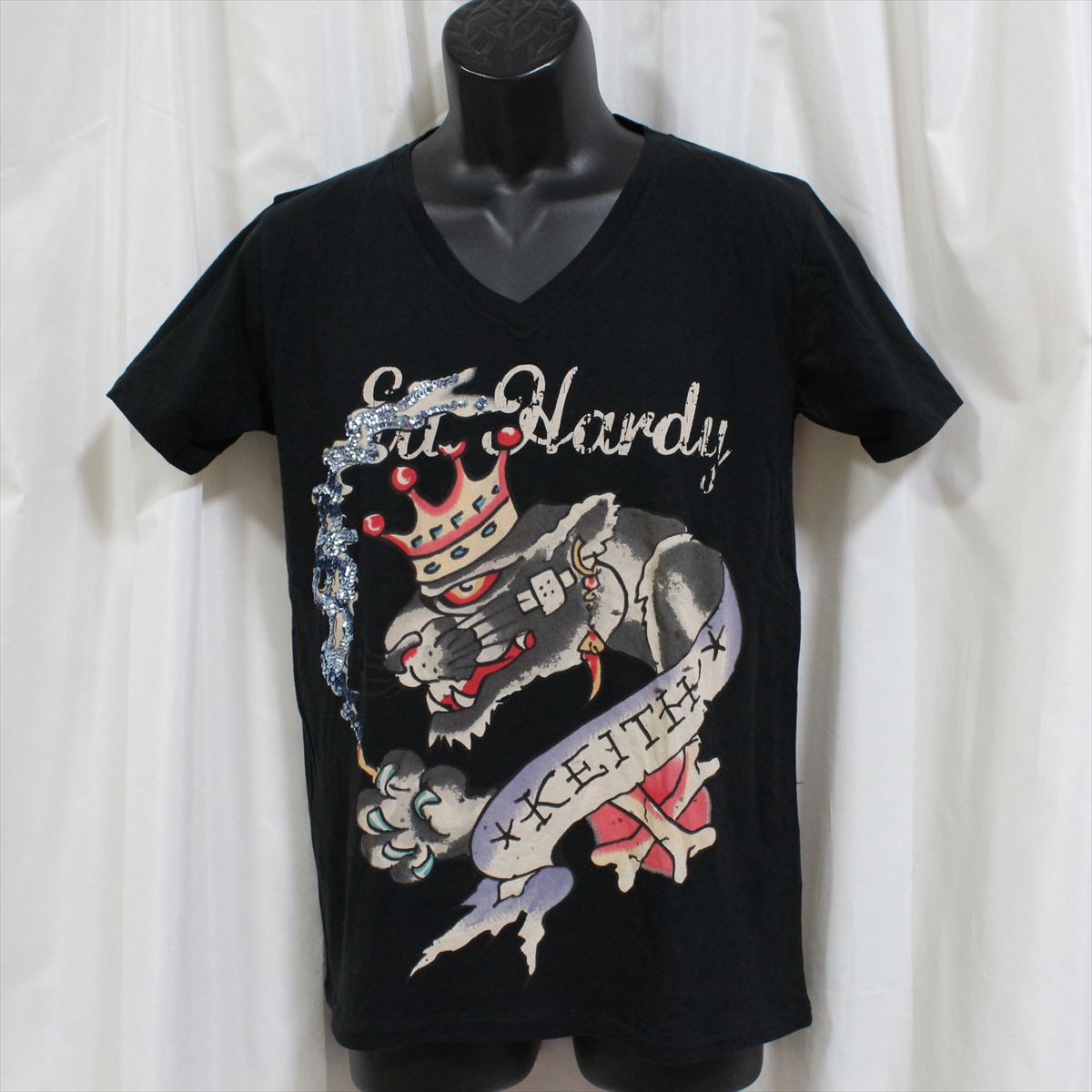 Wa Wa Edo Hardie Ed Hardy Men Short Sleeves T Shirt Black