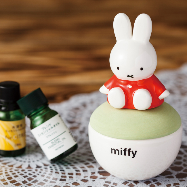 楽天市場 ミッフィーグッズ Miffy アロマポット ギフト プレゼント にも 陶器 ナチュラル アロマディフューザー アロマ かわいい ほっこり ルームフレグランス グッズ アイコレクション