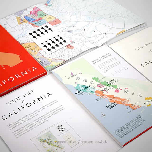 【楽天市場】DE LONG カリフォルニア ワインマップ 折りたたみ式 [ Wine Map of California ] UH202MP ...