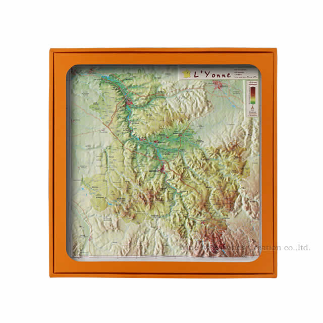 楽天市場】フランス3Dマップ（立体地図）［AOC・ド・ラ・コート