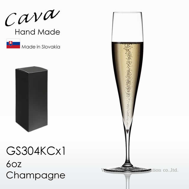 木村硝子店 Cava サヴァ 6oz シャンパーニュ 200ml 1脚BOX入り 【正規品】 GS304KCx1|ワイングッズ特選通販店WAC