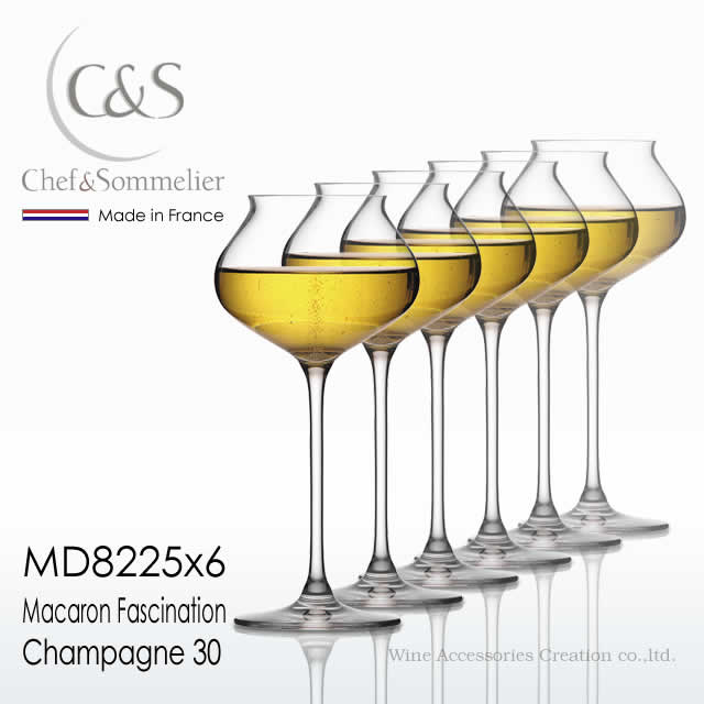 料理人＆ソムリエ マカロンファッシネーション シャンパーニュ30 6脚仕掛ける 【置き目品】 MD8225x6 ラッピング不可商いもの