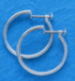 P900 プラチナ イヤリング 少し細目のパイプ輪 1mm×13mm(フープ ネジ式)er-Pt900-1x13|JEWELRY LAND