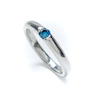 BLUE ANGEL 【ブルーエンジェル】PTプラチナブルーダイヤリング♪マリッジリング、結婚指輪、ペアリング用|JEWELRY LAND