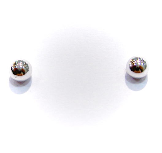 K14ホワイトゴールド　丸玉3mm　ピアス♪