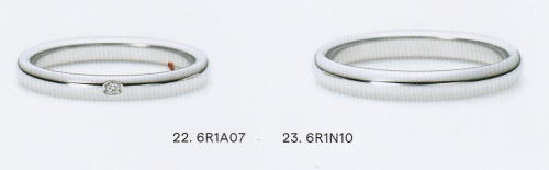 ★NINA RICCI【ニナリッチ】(22)6R1A07＆(23)6R1N10 ２本セット マリッジリング・結婚指輪・ペアリング用
