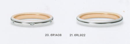 ★NINA RICCI【ニナリッチ】(20)6R1A08金剛石\u0026(21)6RL922 ２本仕掛ける\u003cBR\u003eマリッジリング・一緒になる指環・有りの実輪っか