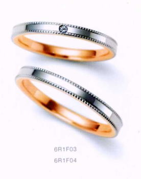 ★NINA RICCI【ニナリッチ】 (41)6R1F03-3ダイヤ &(42)6R1F04-3 ２本セット マリッジリング・結婚指輪・ペアリング