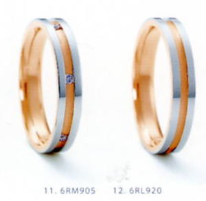 ★NINA RICCI【ニナリッチ】(28)6RM905\u0026(29)6RL920（２本仕掛ける）マリッジリング・一緒になる指環・有りの実輪っか