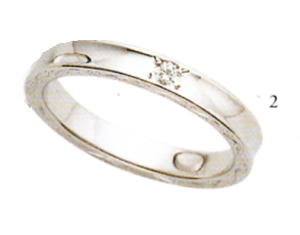 ★ANGE【アンジュ】POUR de VRAI【プルドブレ】(2)5610032(ダイヤ)マリッジリング・結婚指輪・ペアリング用(1本)|JEWELRY LAND