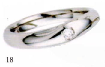 ★★ANGE 【アンジュ】POUR de VRAI【プルドブレ】マリッジリング、結婚指輪,ペアーリング用(1本)(18)5610028(ダイヤ)|JEWELRY LAND