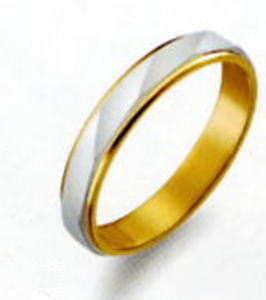 True Love トゥルーラブ (41) M150-2 卸直営店  Pt900 プラチナ \u0026 K18YG 黄色ゴールド マリッジリング 一緒になる指環 ありの実輪っか (1本）