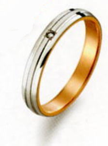 True Love トゥルーラブ (30) M371D-2 金剛石 卸直営店  Pt900 プラチナ \u0026 K18PG サクラ色ゴールド マリッジリング 一緒になる指環 ありの実輪っか（１本）